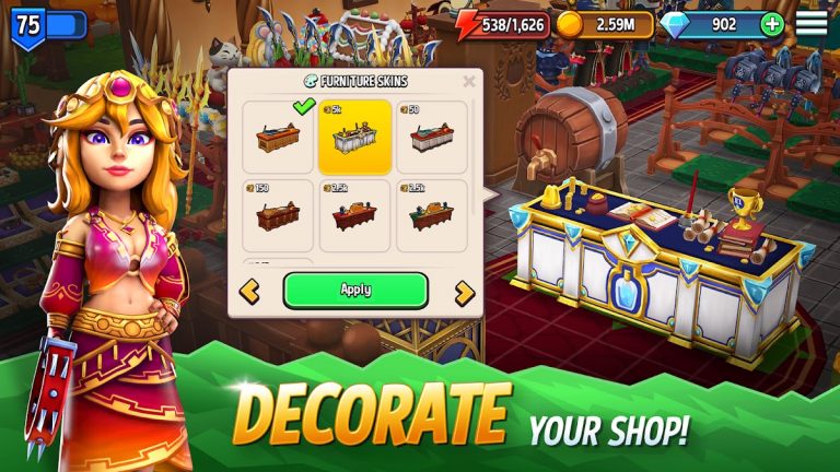 Shop Titans: Crafting Tycoon для Android — скриншот 4