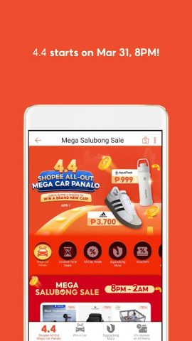Shopee PH: 4.4 Sale для Android — скриншот 3