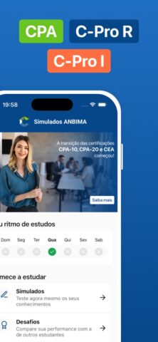 Simulados Anbima для iOS — скриншот 2