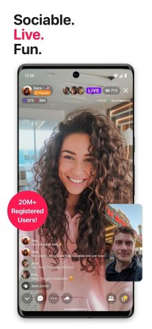 Sociable: Прямые эфиры и чат для Android — скриншот 4