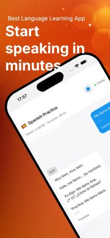 Speak Out: AI Language Tutor для iOS — скриншот 1