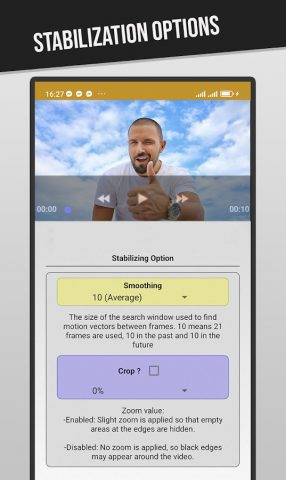 Стабилизатор Видео для Android — скриншот 5