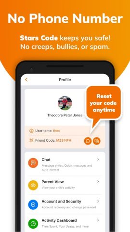Stars Messenger Kids Safe Chat — скриншот 2