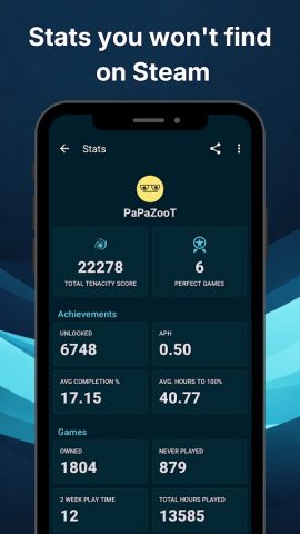 Steam Achievements — Tenacity для Android — скриншот 2