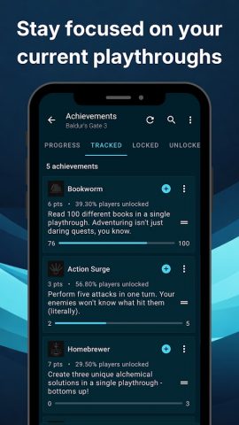 Steam Achievements — Tenacity для Android — скриншот 3
