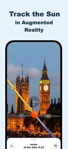 Sun Tracker AR для iOS — скриншот 1