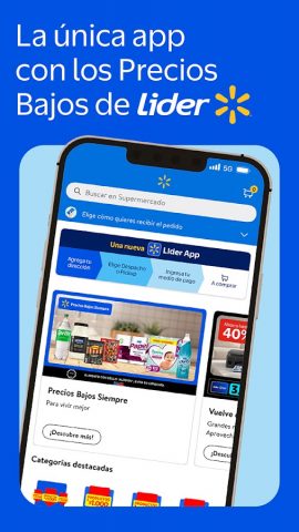 Supermercado Lider App для Android — скриншот 1