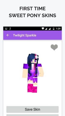 Sweet Pony Skin for Minecraft для Android — скриншот 1