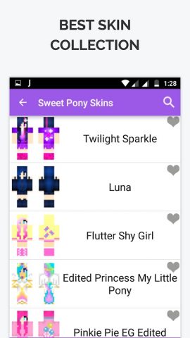 Sweet Pony Skin for Minecraft для Android — скриншот 2