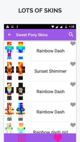 Sweet Pony Skin for Minecraft для Android — скриншот 4