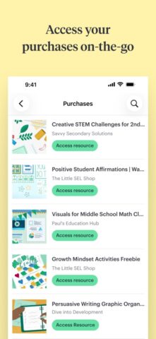 TPT (Teachers Pay Teachers) для iOS — скриншот 1