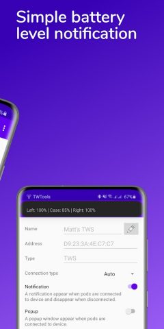 TWTools — True Wireless Tools для Android — скриншот 2
