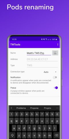 TWTools — True Wireless Tools для Android — скриншот 4