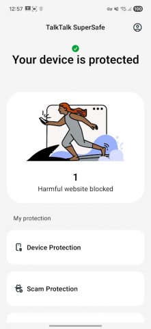 TalkTalk SuperSafe для Android — скриншот 1