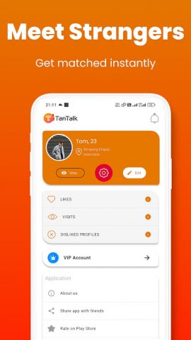 TanTalk Dating App & Chat для Android — скриншот 5