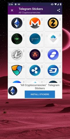 Telegram Stickers Catalogue для Android — скриншот 1