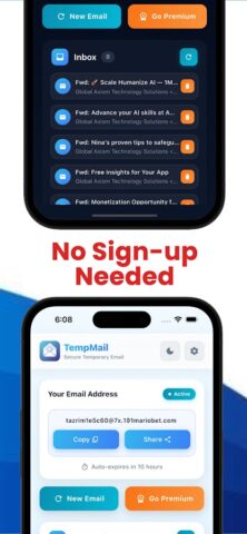 Temp Mail для Android — скриншот 2