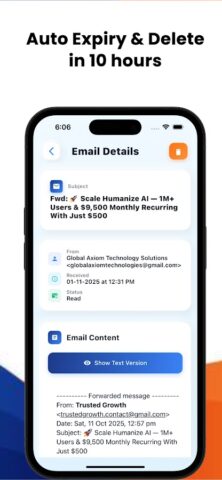 Temp Mail для Android — скриншот 3