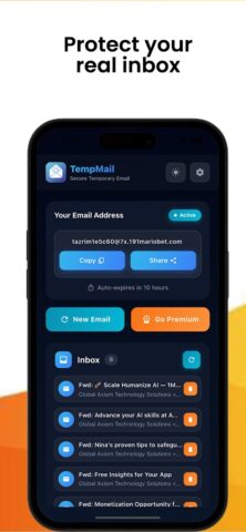 Temp Mail для Android — скриншот 4