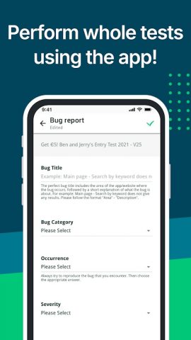 Testbirds Companion для Android — скриншот 3