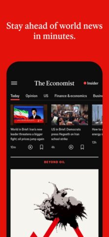 The Economist — News, Podcasts для iOS — скриншот 1
