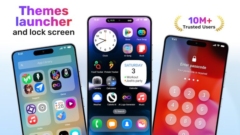 Theme Launcher and Lock Screen для Android — скриншот 1