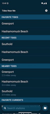 Tides Near Me для Android — скриншот 1