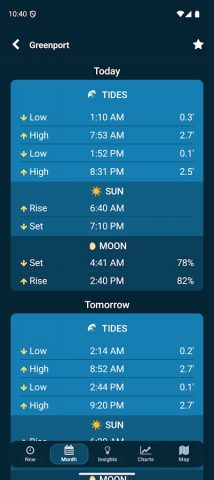 Tides Near Me для Android — скриншот 3