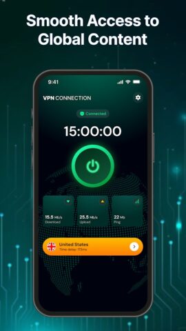 Turbo VPN: Fast & Secure для Android — скриншот 1