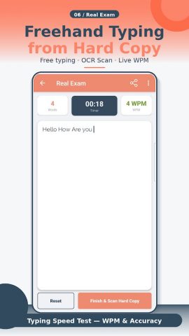 Typing Speed Test For Exam для Android — скриншот 5