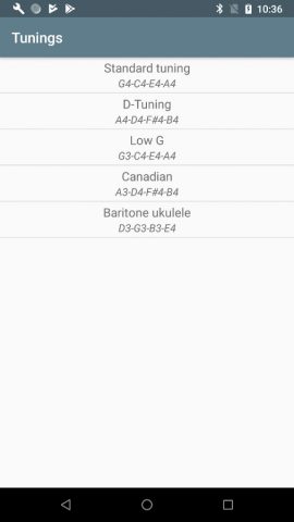 Ukulele Tuner для Android — скриншот 3