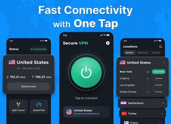 VPN — Secure VPN-прокси для Android — скриншот 1