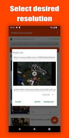 Video Downloader for Reddit для Android — скриншот 3