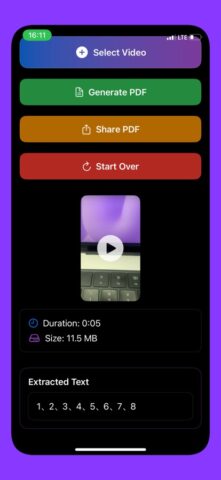 Video to PDF Converter AI для iOS — скриншот 3