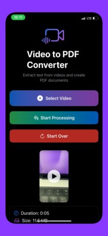 Video to PDF Converter AI для iOS — скриншот 5