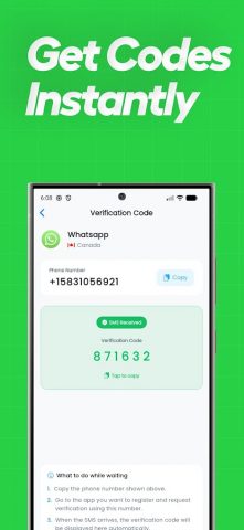 Virtual Number — SMS Activate для Android — скриншот 4