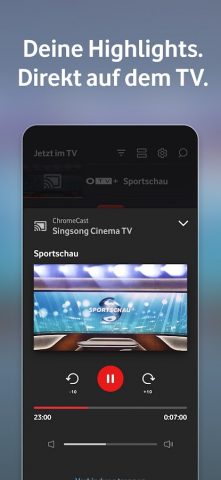 Vodafone TV (GigaTV Mobile) для Android — скриншот 3