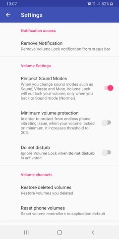 Volume Lock для Android — скриншот 3