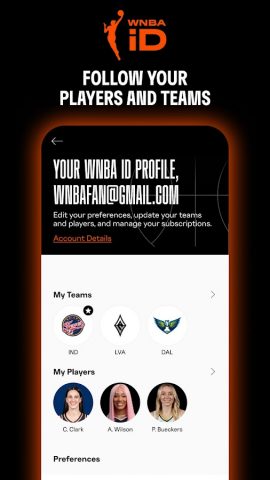 WNBA — Live Games & Scores для Android — скриншот 2