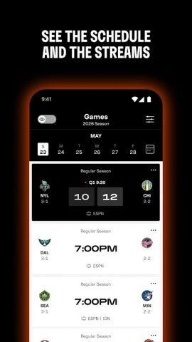 WNBA — Live Games & Scores для Android — скриншот 4