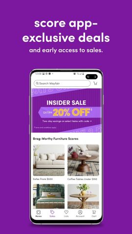 Wayfair — Shop All Things Home для Android — скриншот 1
