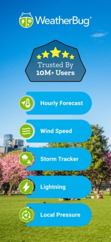 WeatherBug: Weather Forecast для iOS — скриншот 1