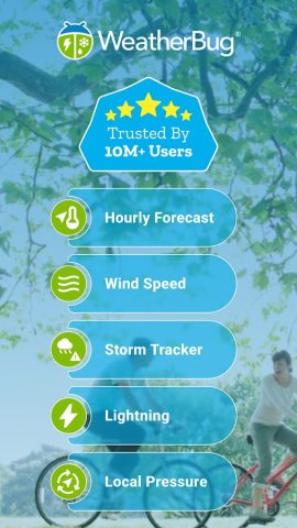 WeatherBug: Weather Forecast для Android — скриншот 1