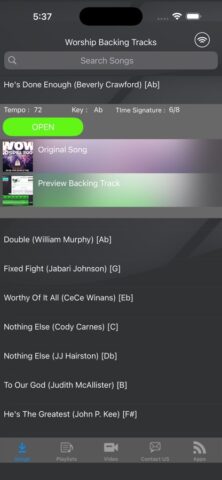 Worship Backing Tracks для iOS — скриншот 5