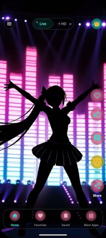 Живые обои Мику HD для Android — скриншот 3