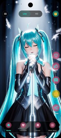 Живые обои Мику HD для Android — скриншот 4