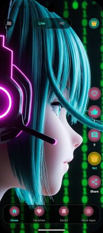 Живые обои Мику HD для Android — скриншот 5