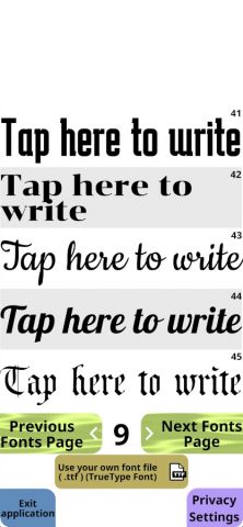 iFonts — Calligraphy Fonts для Android — скриншот 3