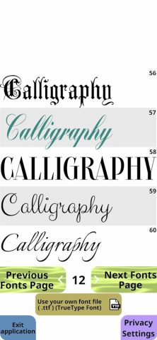 iFonts — Calligraphy Fonts для Android — скриншот 5