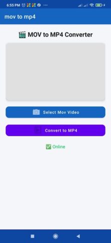 mov to mp4 converter для Android — скриншот 1